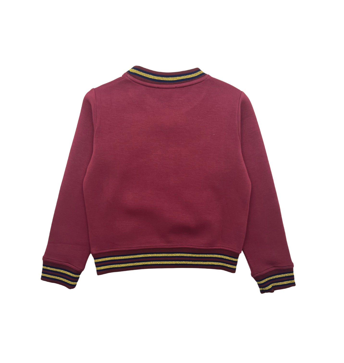 PINKO - Ultra soft burgundy sweatshirt with sign inserts - 8 years old