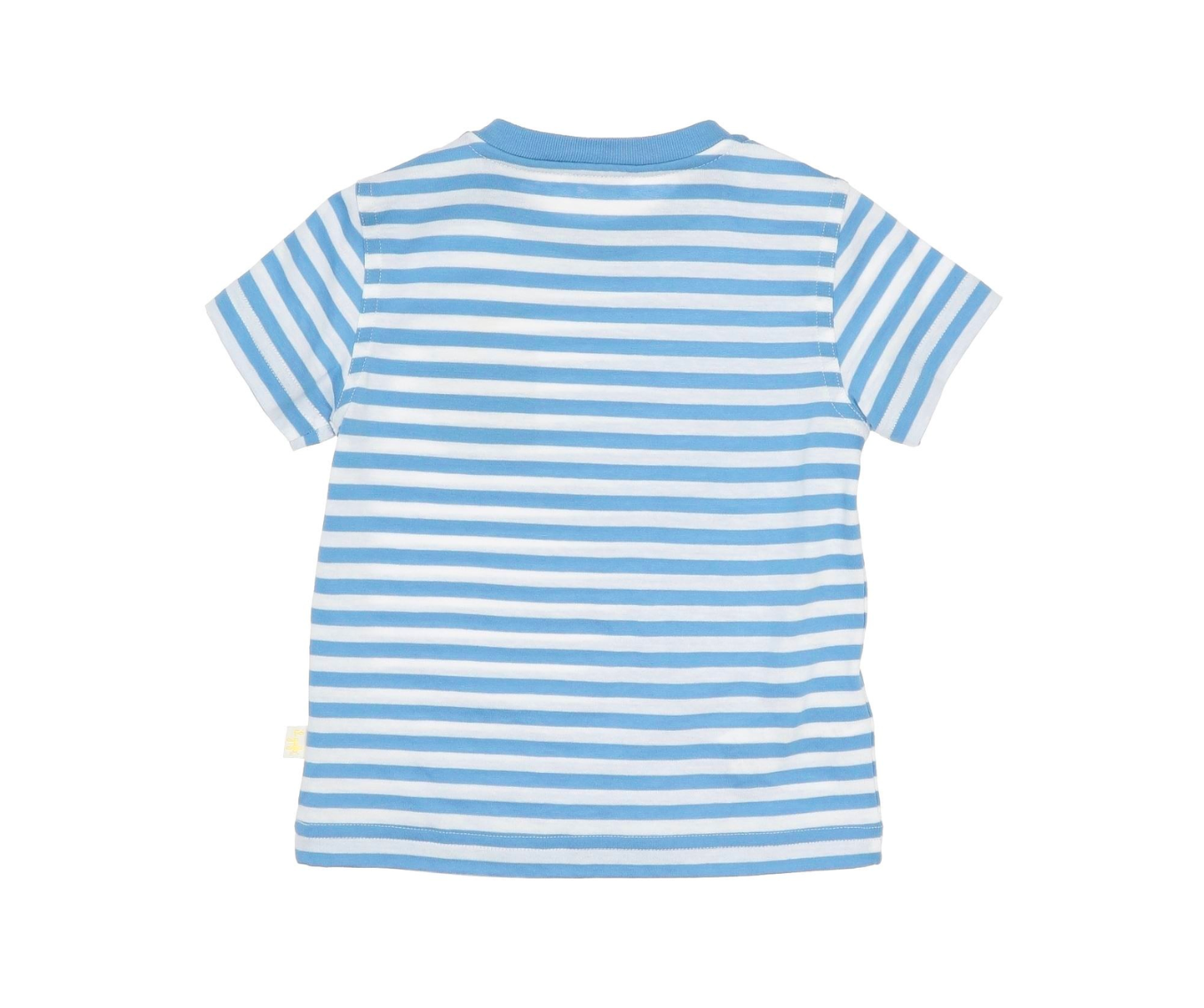 IL GUFO - Blue striped t-shirt - 1 year old
