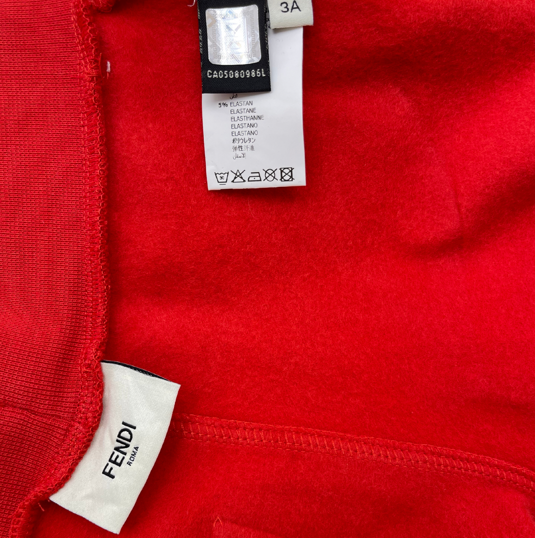 FENDI - Red joggers - 3 years old