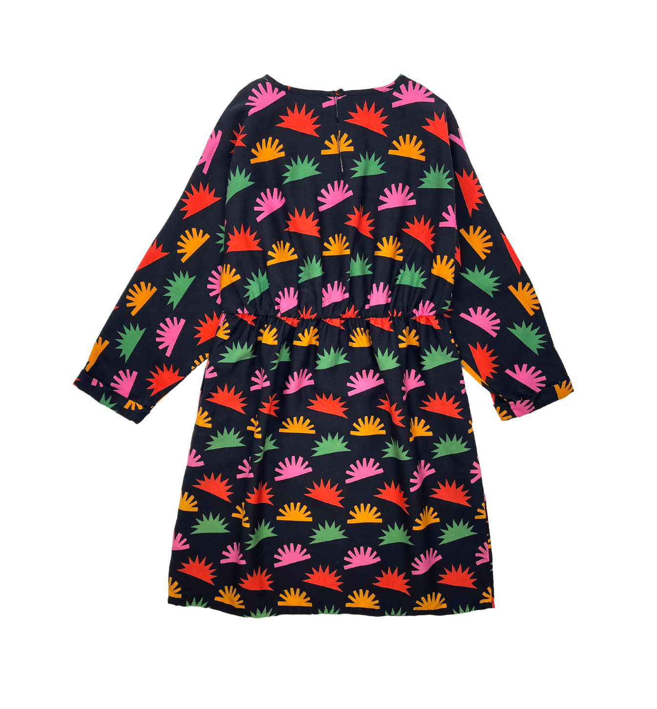 STELLA MCCARTNEY - Black dress with multicolor patterns - 8 years old