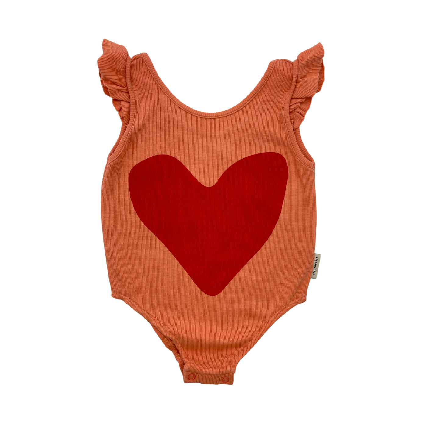 PIUPIUCHICK - Orange heart bodysuit - 6 years old