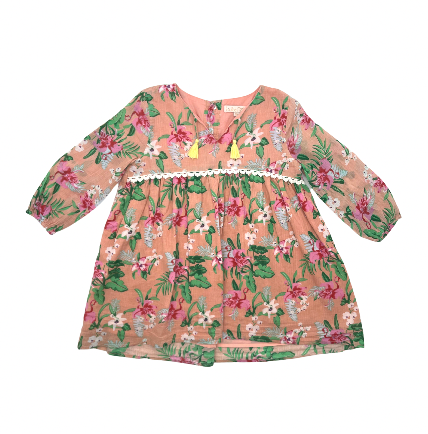 LOUISE MISHA - Robe à fleurs rose - 3 ans