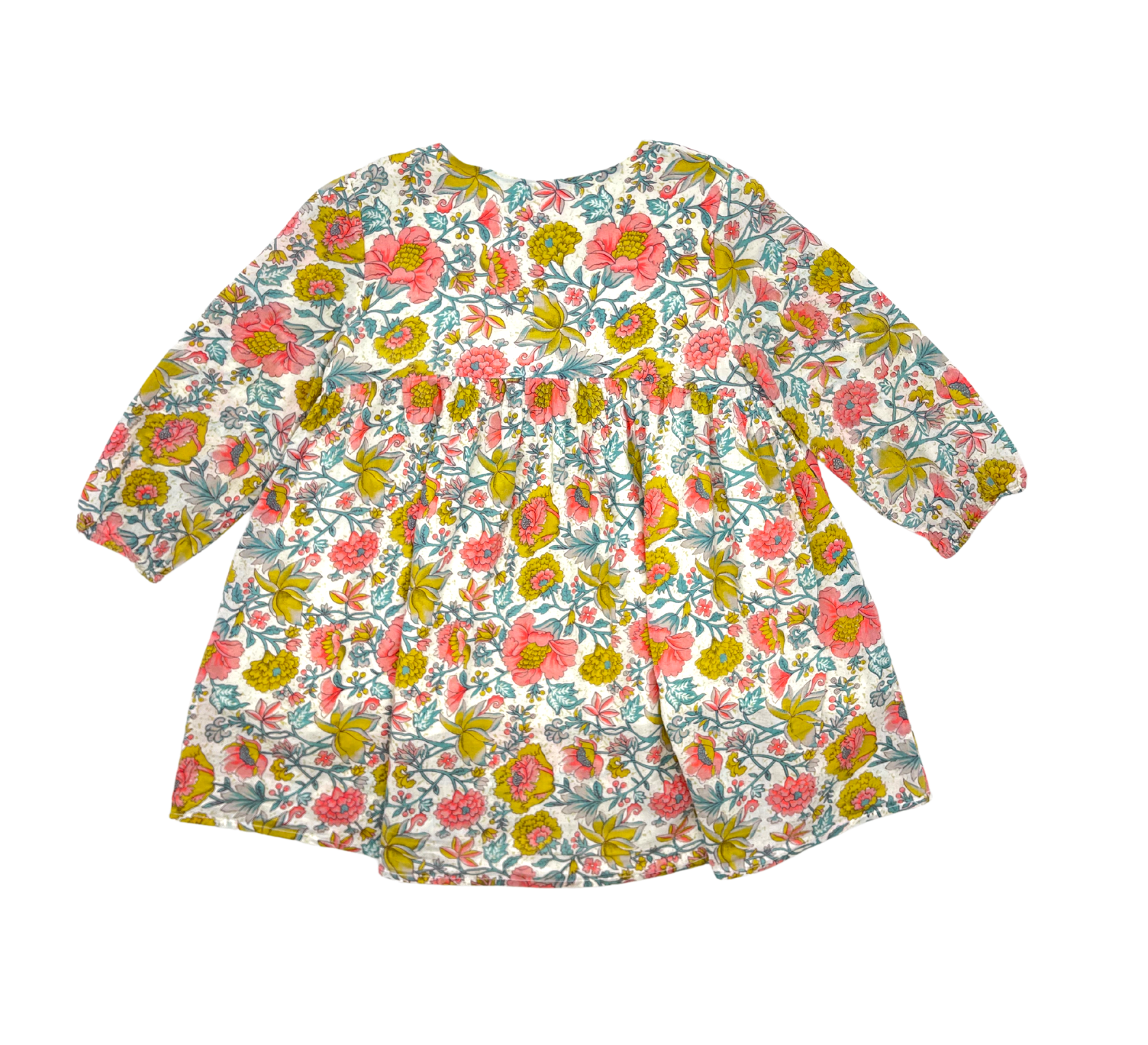 LOUISE MISHA - Floral dress with pompoms - 3 years old