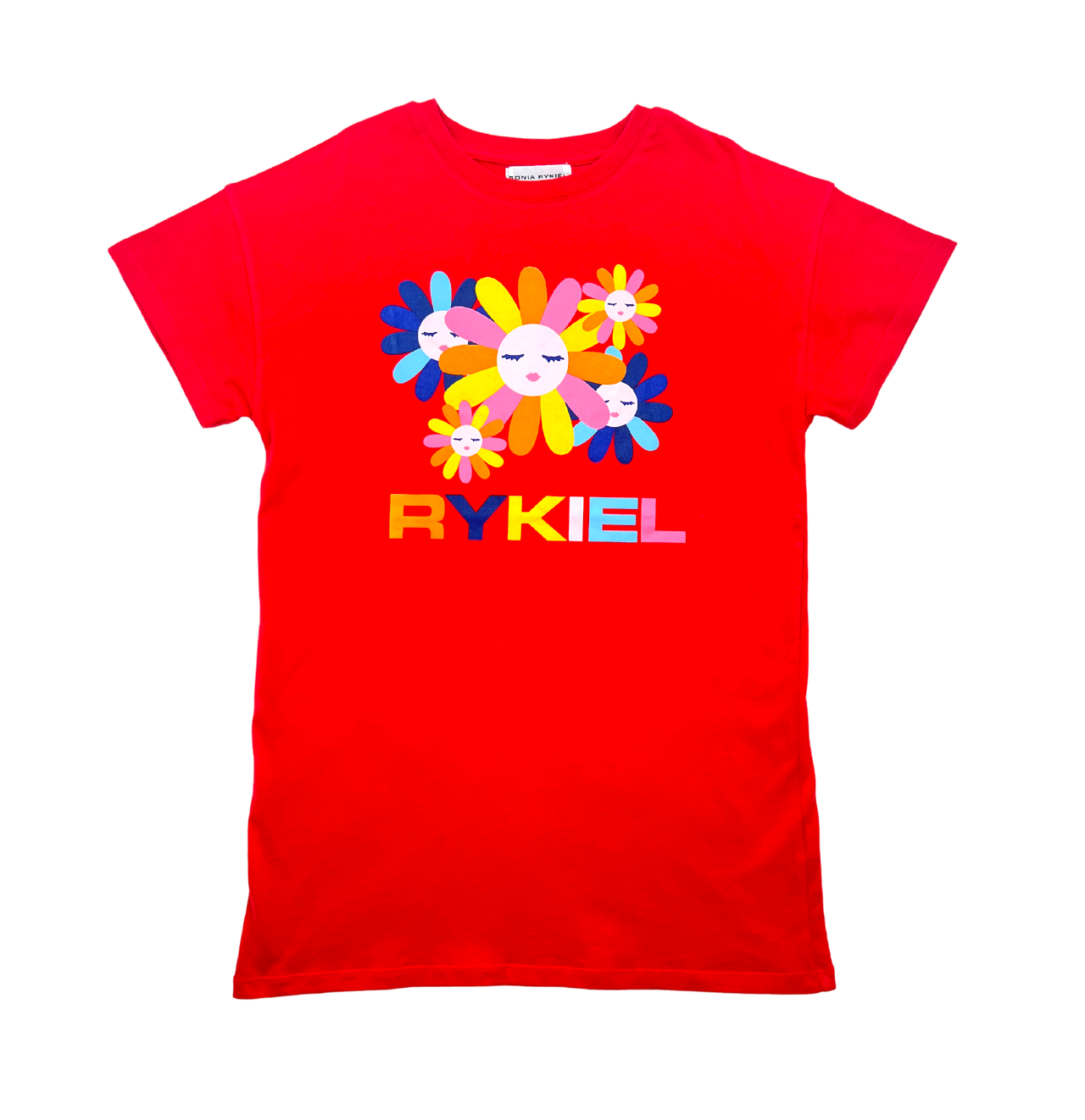 SONIA RYKIEL -  Robe t-shirt à fleurs - 8 ans