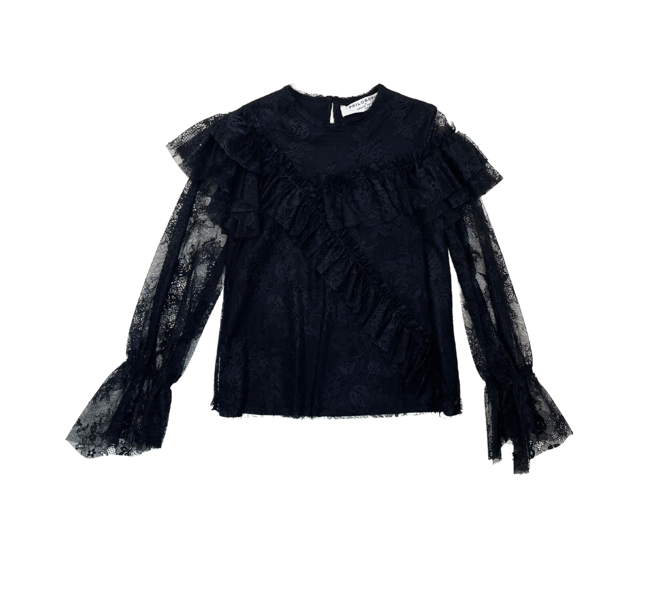 PHILOSOPHY DI LORENZO - Black lace blouse - 6 years old