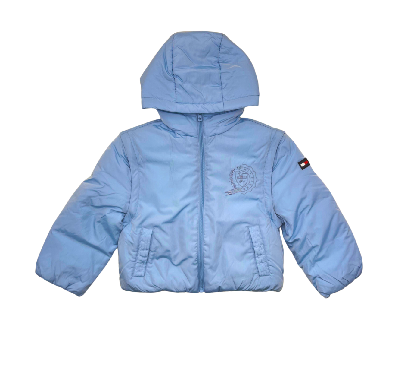 TOMMY HILFIGER - Puffer jacket with detachable sleeves - 6 years old