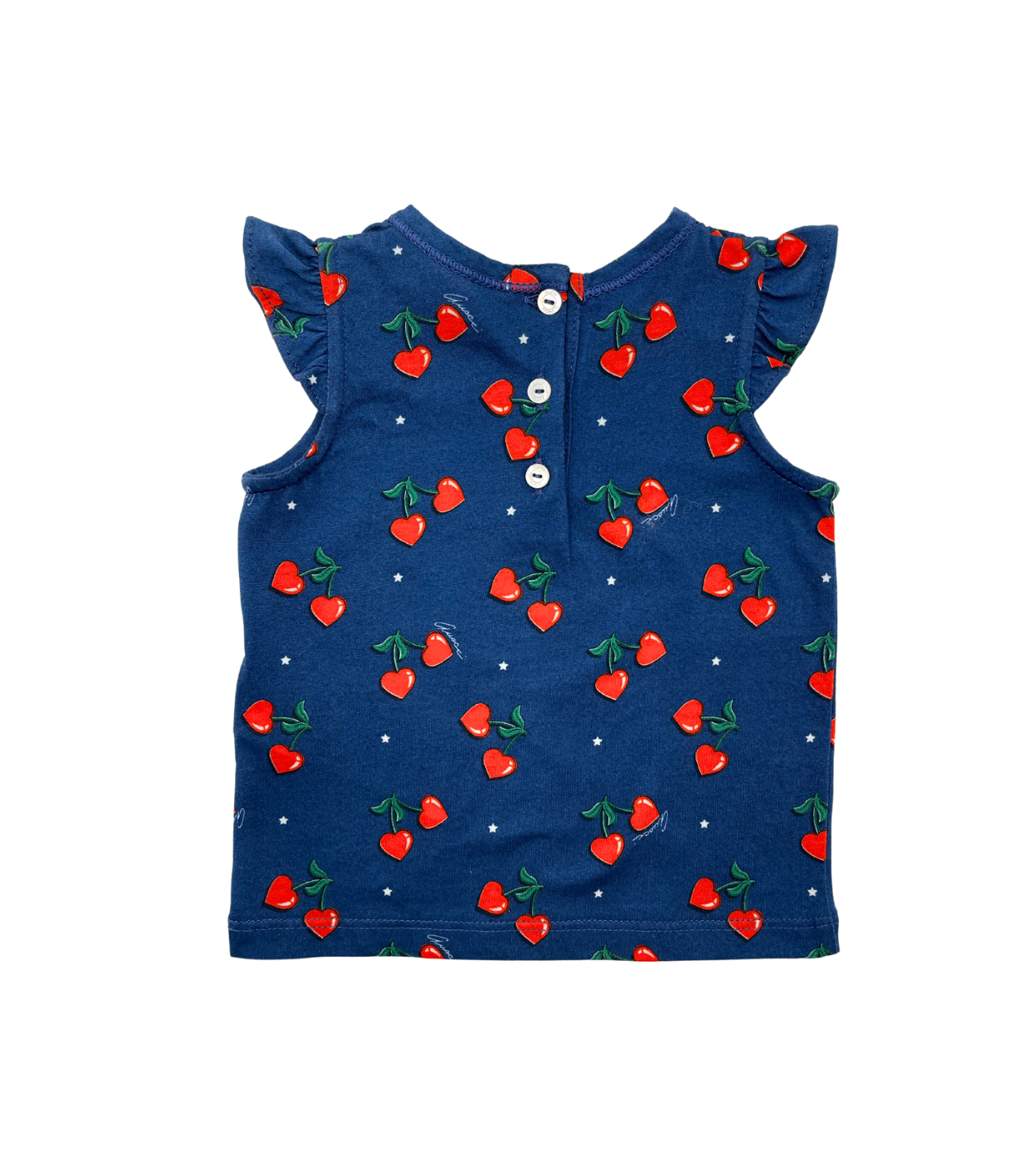GUCCI - Cherry heart blouse - 3 months