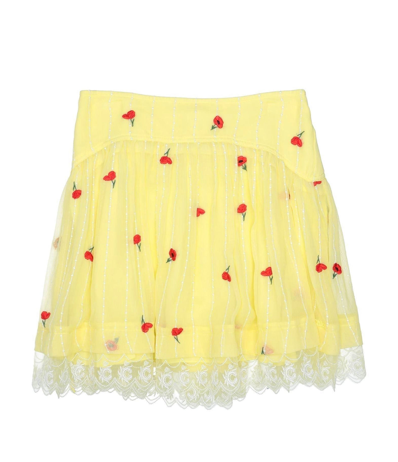 CHLOÉ - Yellow silk skirt - 10 years old