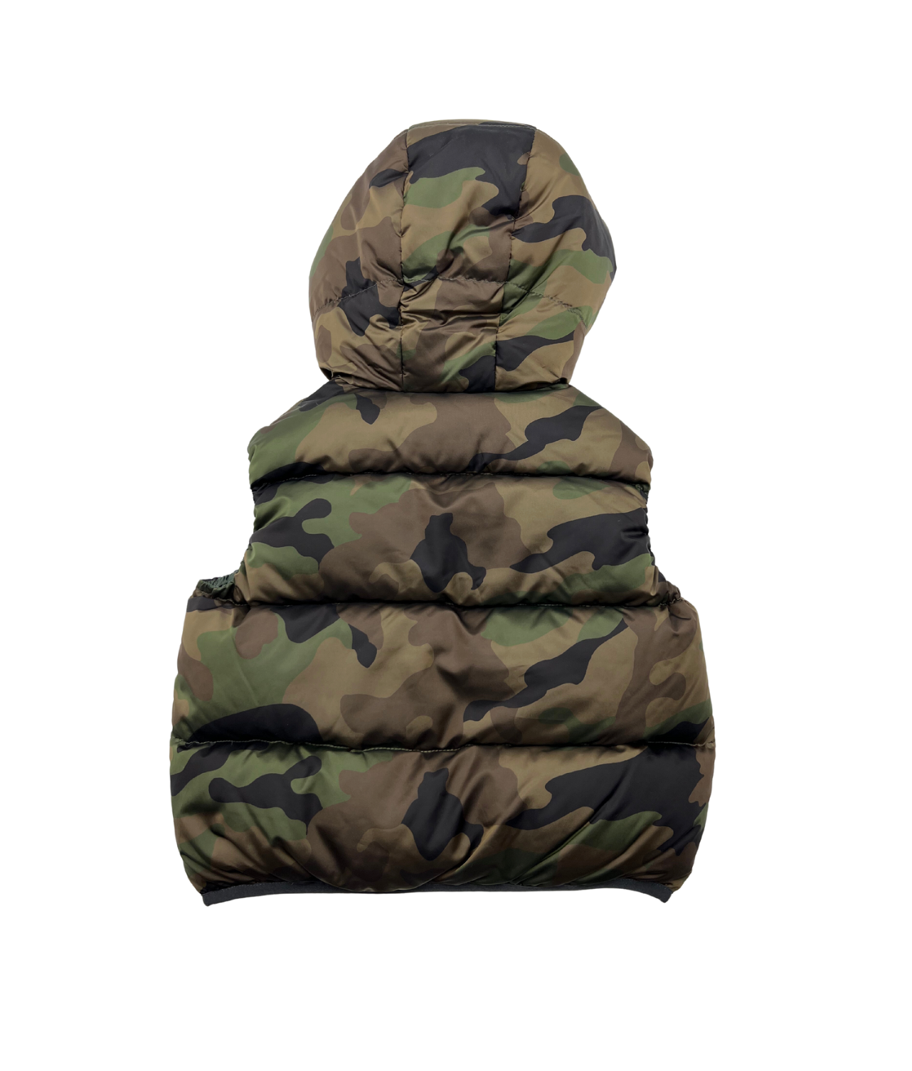 IL GUFO - Camouflage sleeveless down jacket - 2 years old