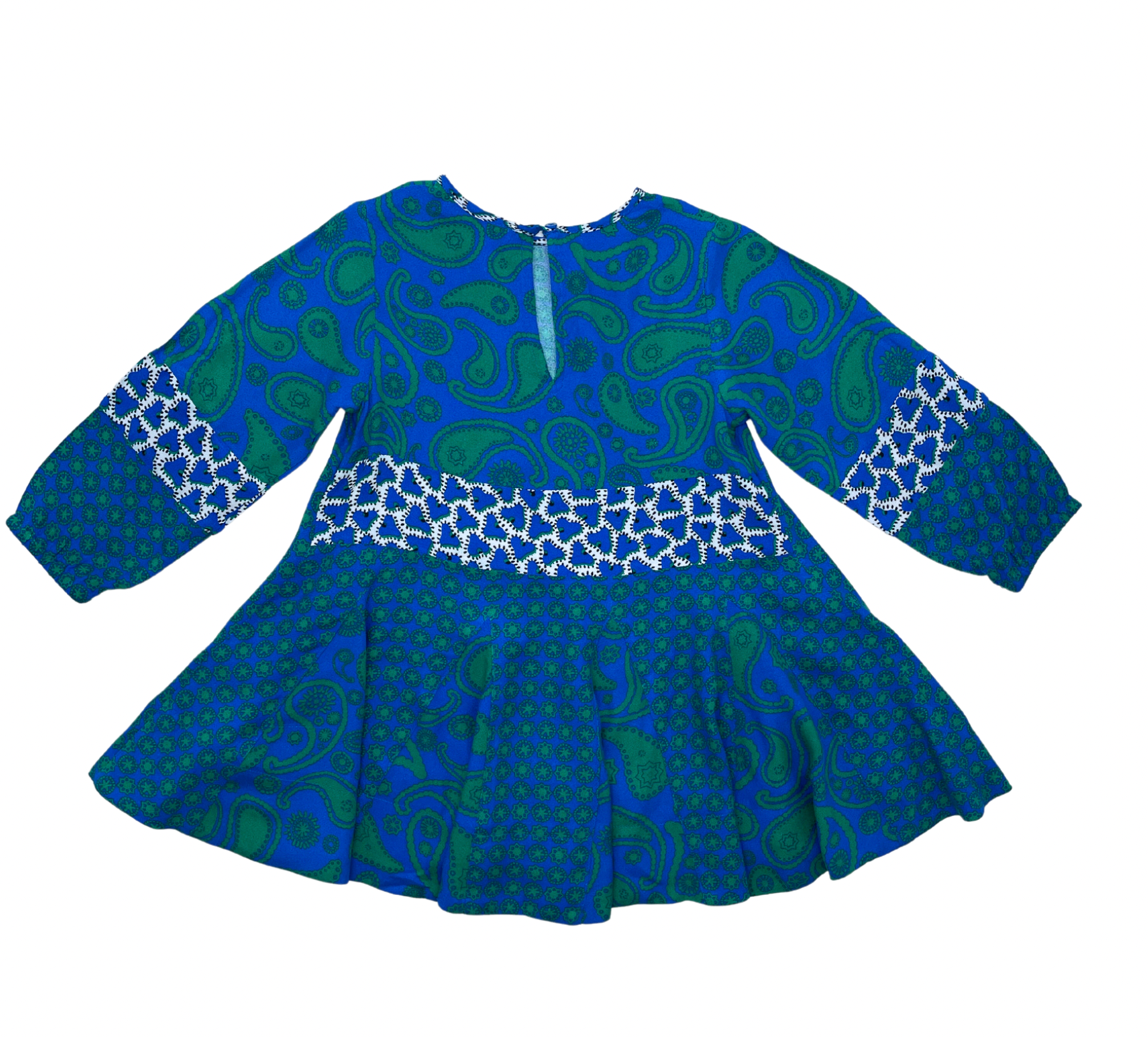 STELLA MCCARTNEY - Blue and green dress - 2 years old