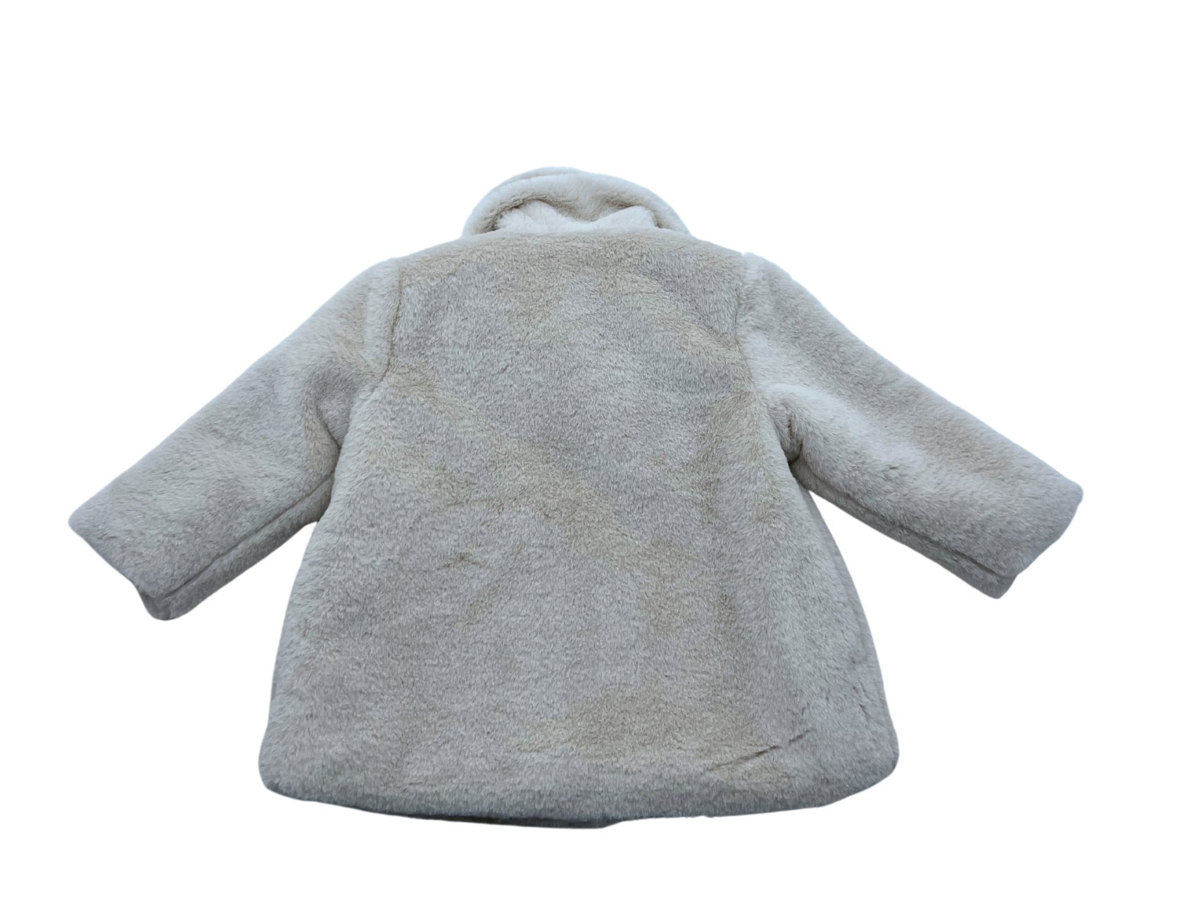 Little Bear - Ultra soft beige faux fur coat - 18 months