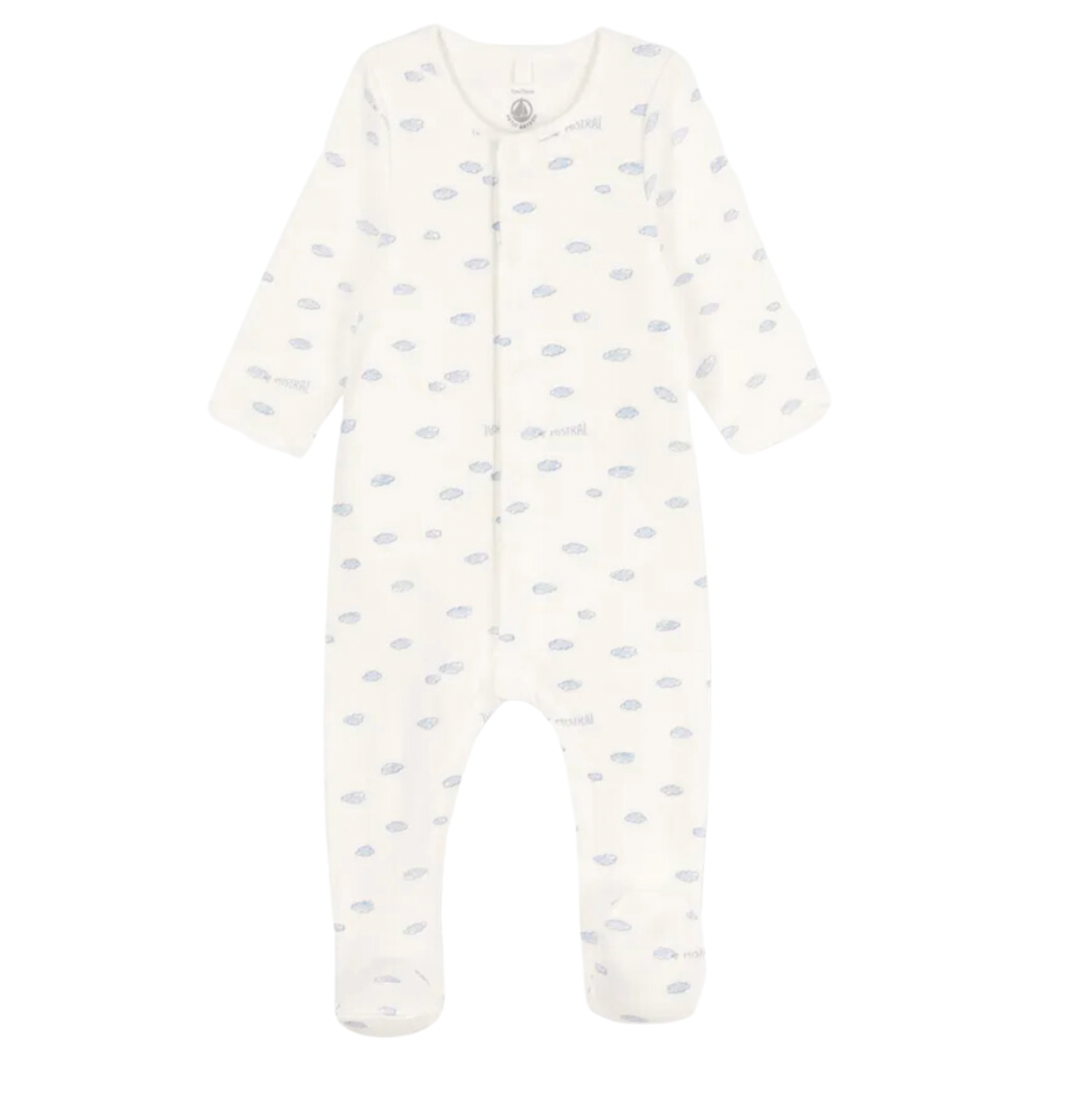 PETIT BATEAU - Cloud pajamas - 12 months