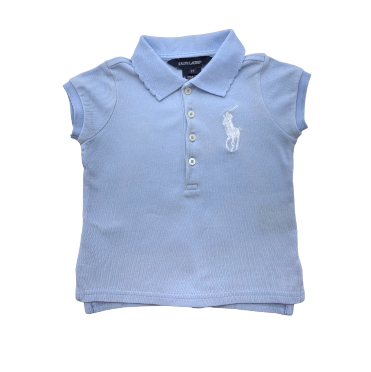 RALPH LAUREN - Light blue polo shirt - 2 years