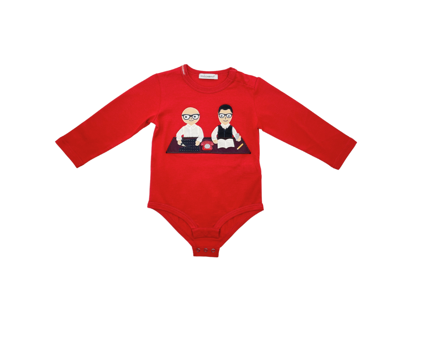 DOLCE &amp; GABBANA - Red bodysuit - 6/9 months