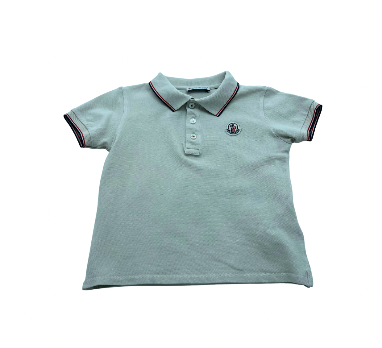 MONCLER - Beige polo shirt - 3 years