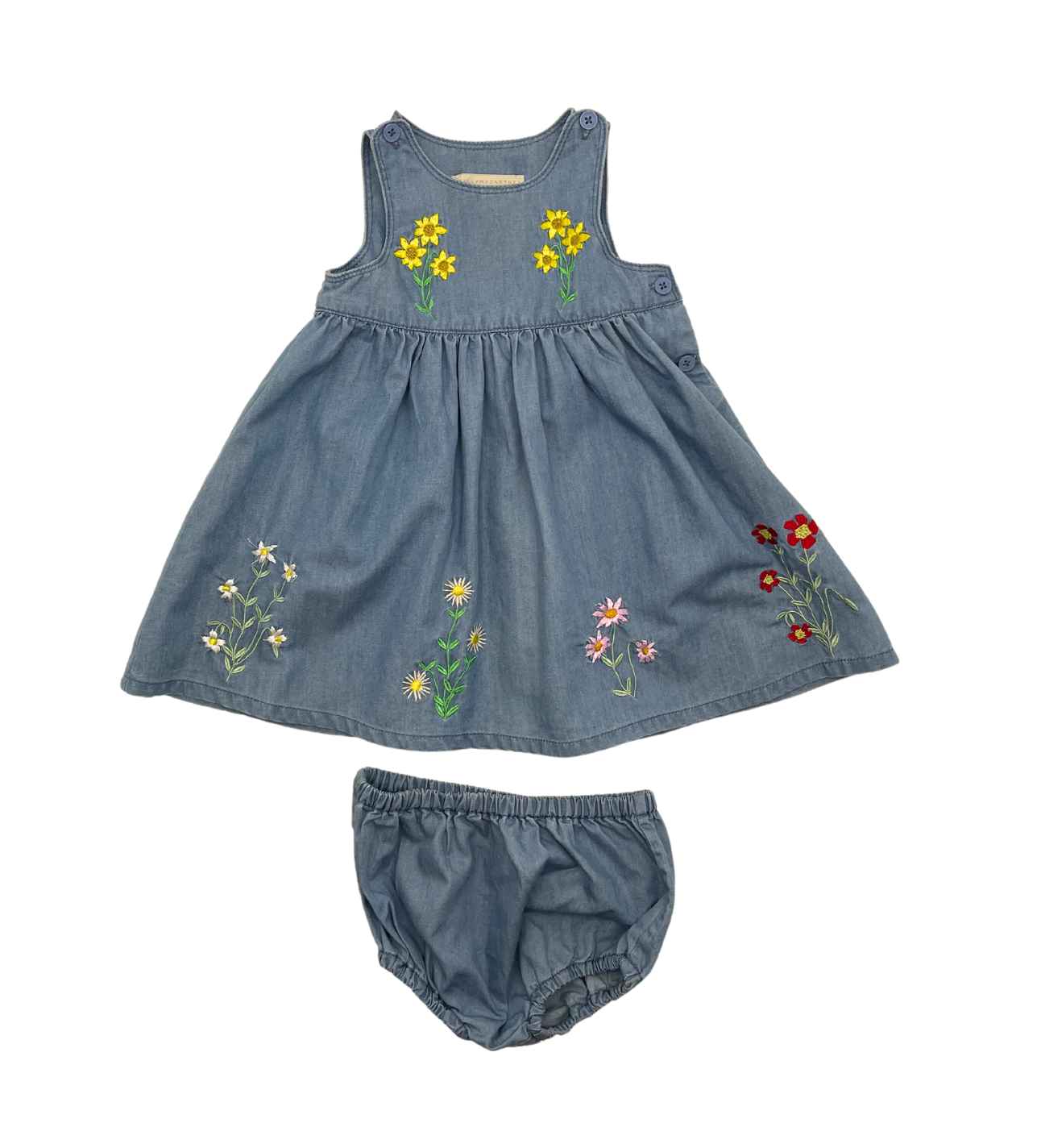 STELLA MCCARTNEY - Denim dress &amp; bloomers - 6 months