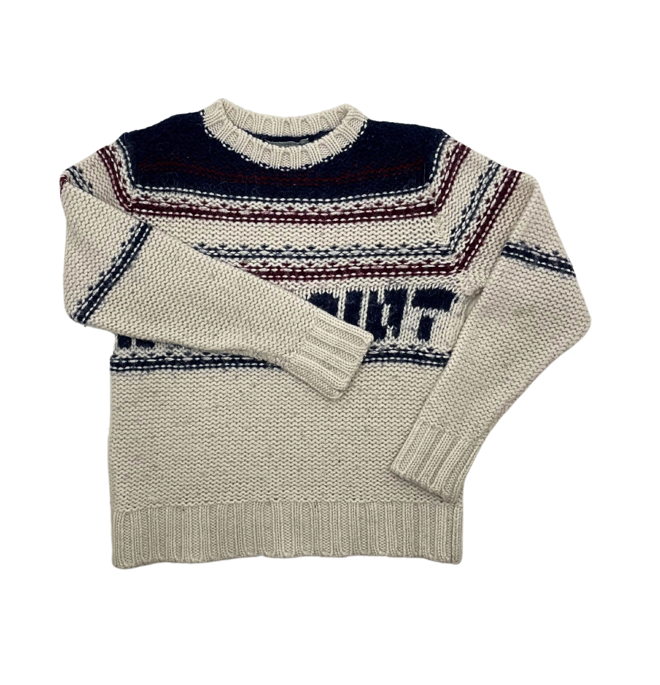BONPOINT - Thick patterned jumper - 8 years old