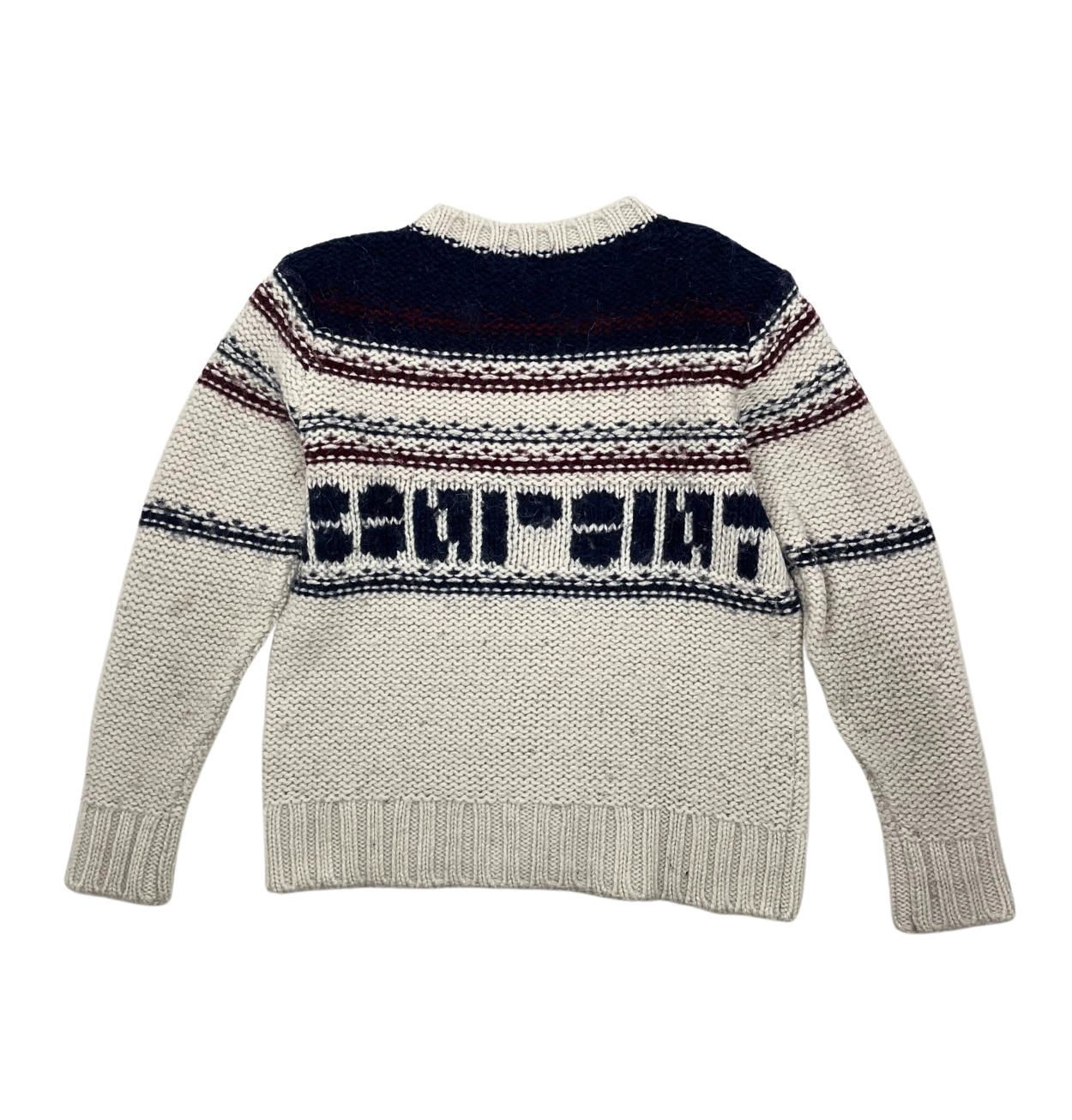 BONPOINT - Thick patterned jumper - 8 years old