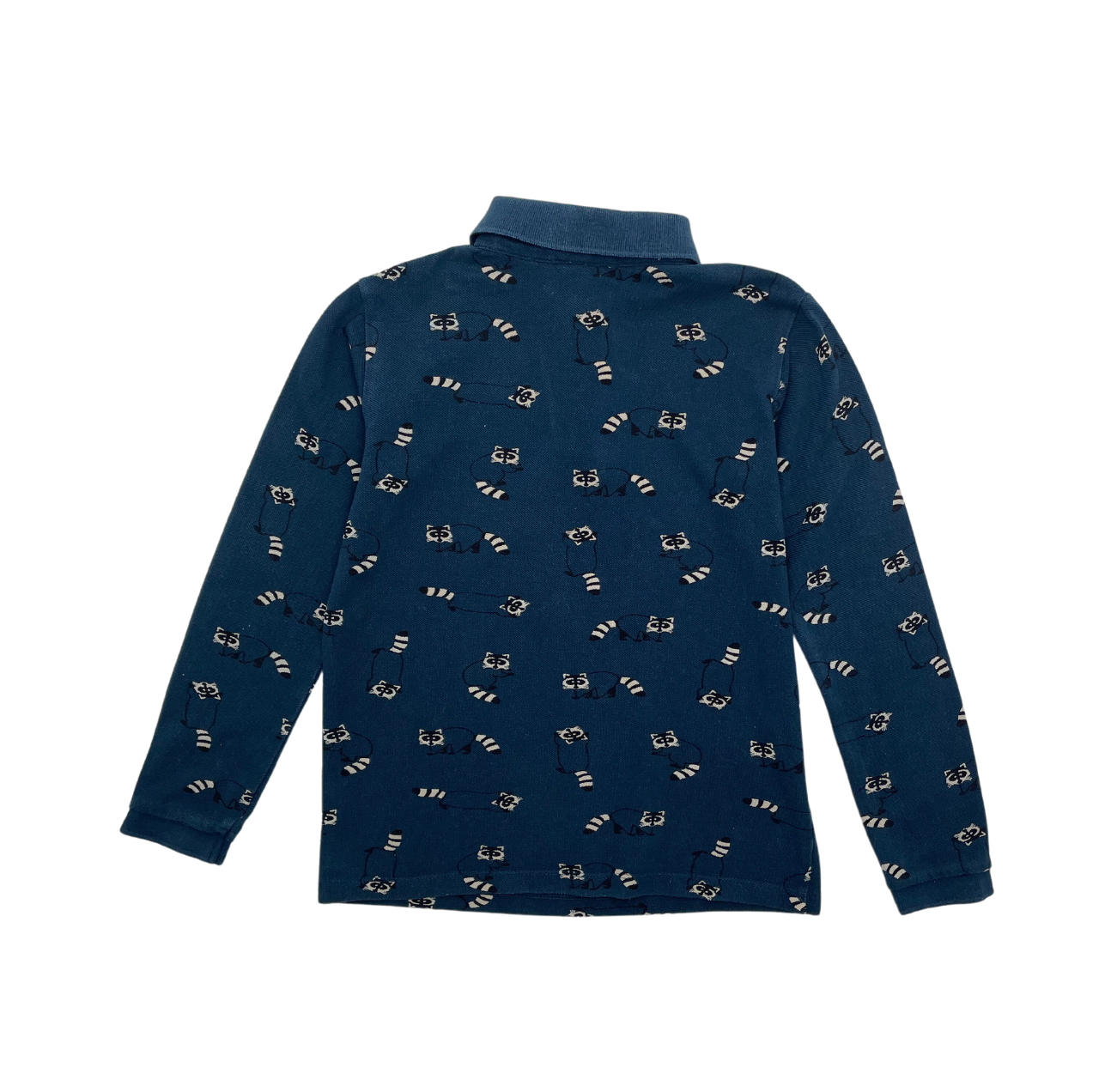 JACADI - Blue polo shirt with animal motifs - 8 years old
