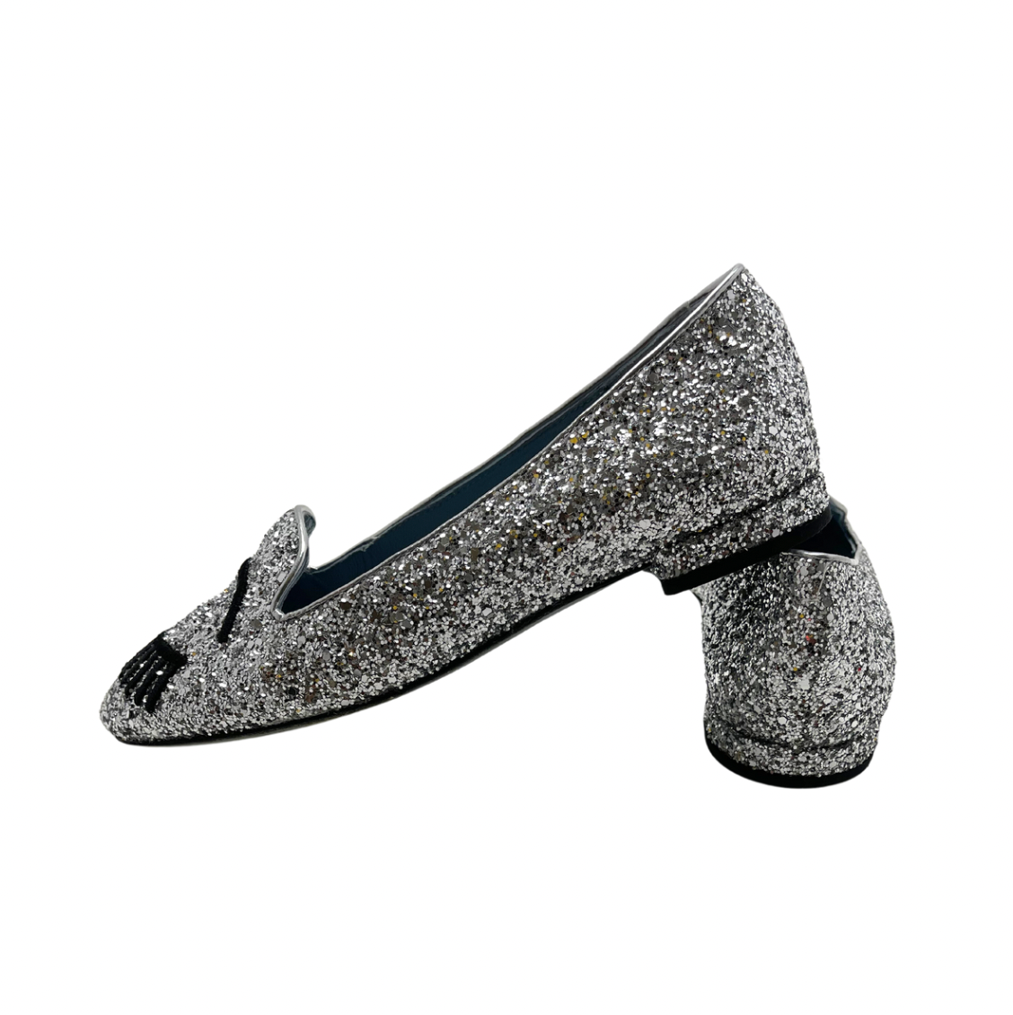CHIARA FERRAGNI - Silver loafers - 35